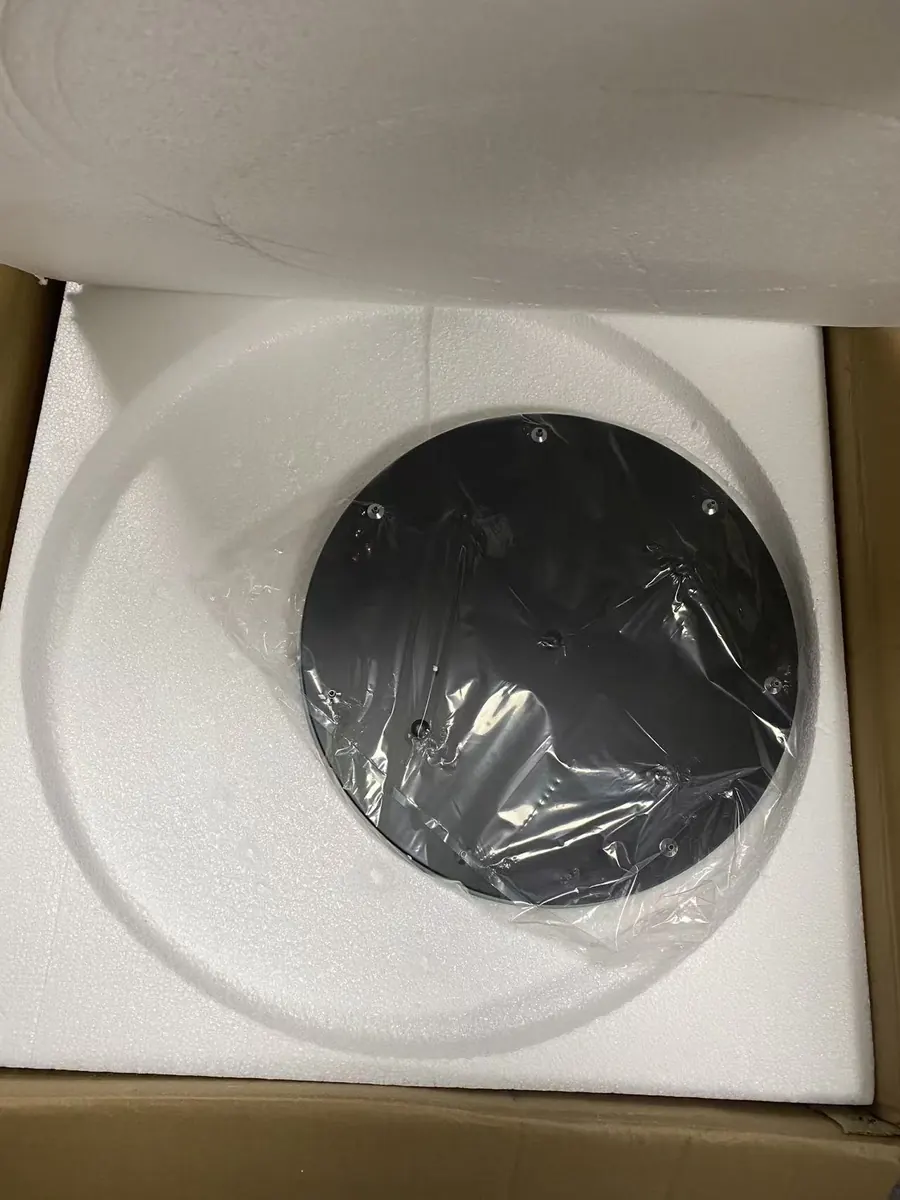 Complete product shown inside its foam protection and shipping carton